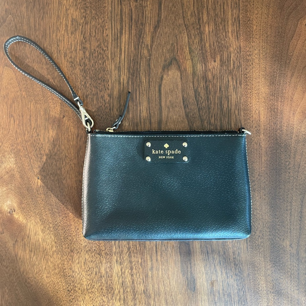 NWOT Black Kate Spade Clutch